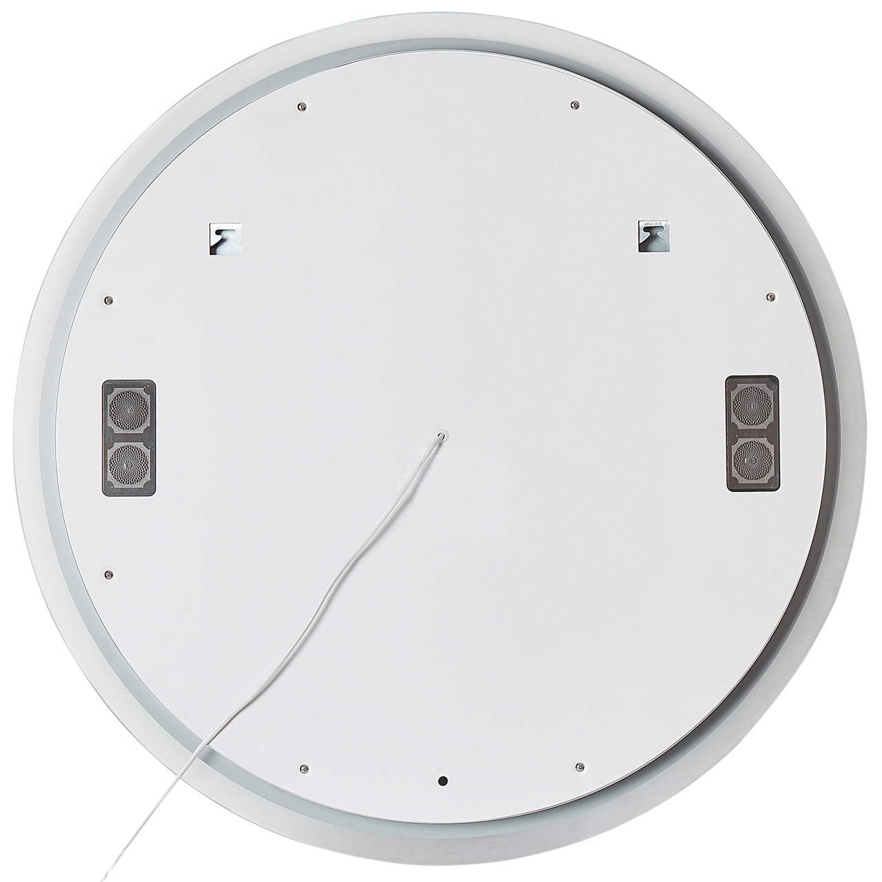 FIXIN LED bathroom mirror 80 cm 80 cm With integrated Bluetooth speaker Silver [4]