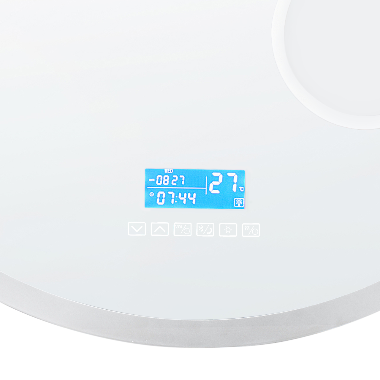 FIXIN LED bathroom mirror 80 cm 80 cm With integrated Bluetooth speaker Silver [6]