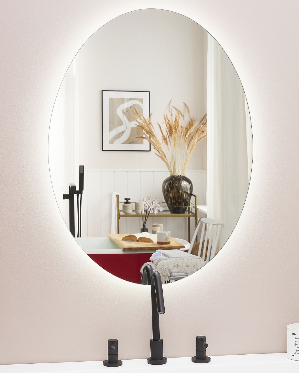 MAZILLE LED bathroom mirror 60 cm 80 cm Silver [1]