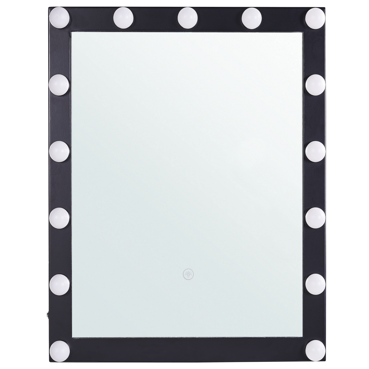 ODENAS LED bathroom mirror 50 cm 60 cm Black [2]