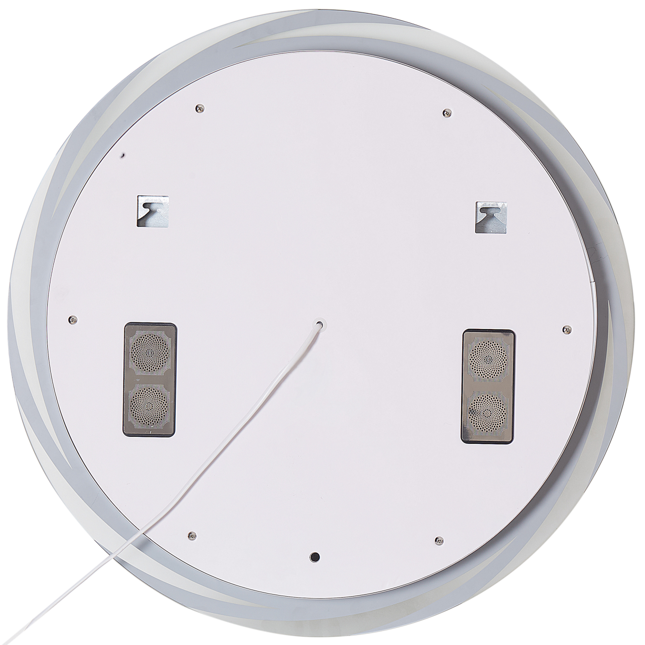 Oglindă LED pentru baie TANAY 60 cm 60 cm Cu difuzor Bluetooth integrat Argintiu [4]