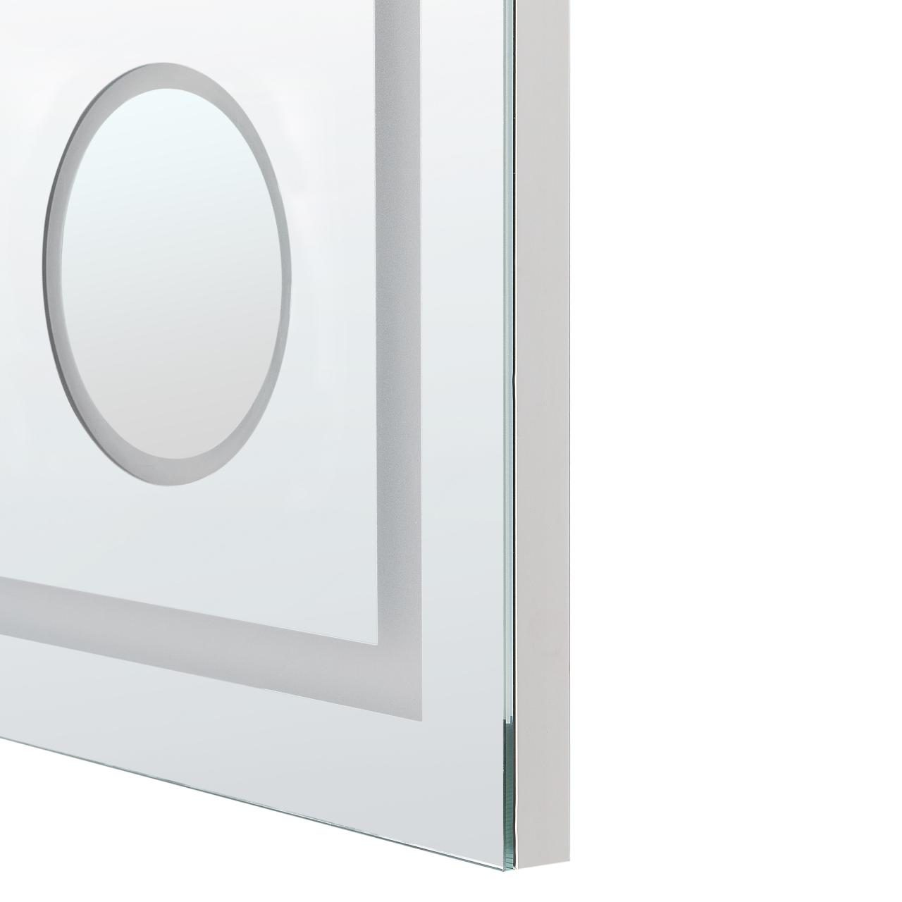 Oglindă LED pentru baie THAIX 80 cm 60 cm Argintiu [5]