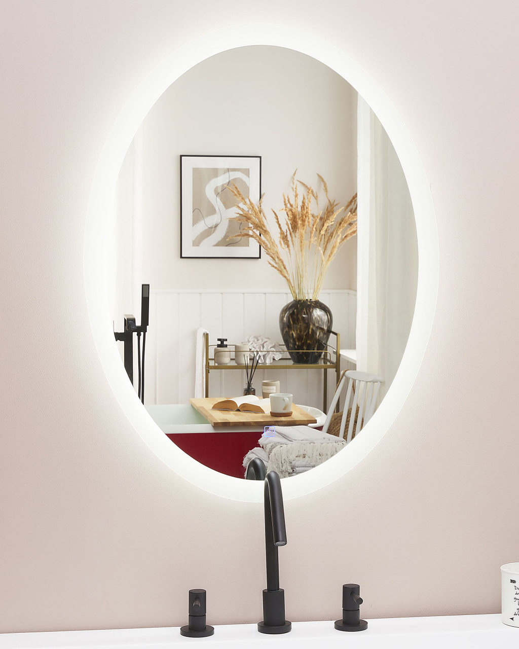 LED bathroom mirror VIRIAT 60 cm 80 cm Silver [1]