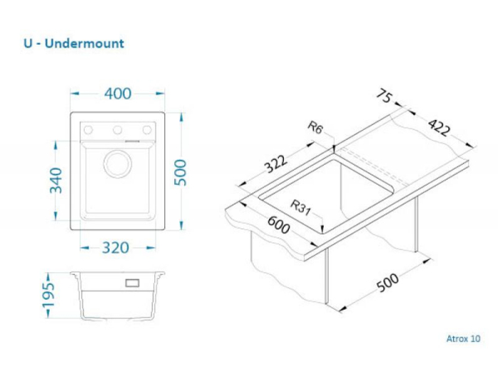 Pachet Atrox 10 si baterie Jana Gri [4]