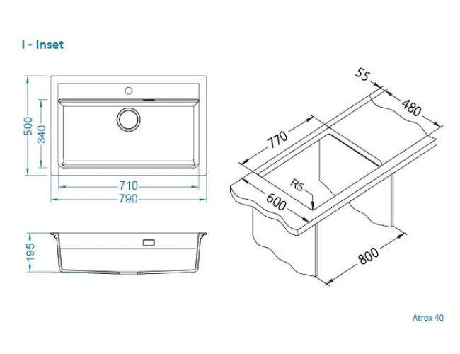 Pachet Atrox 40 si baterie Flexa negru satin [6]
