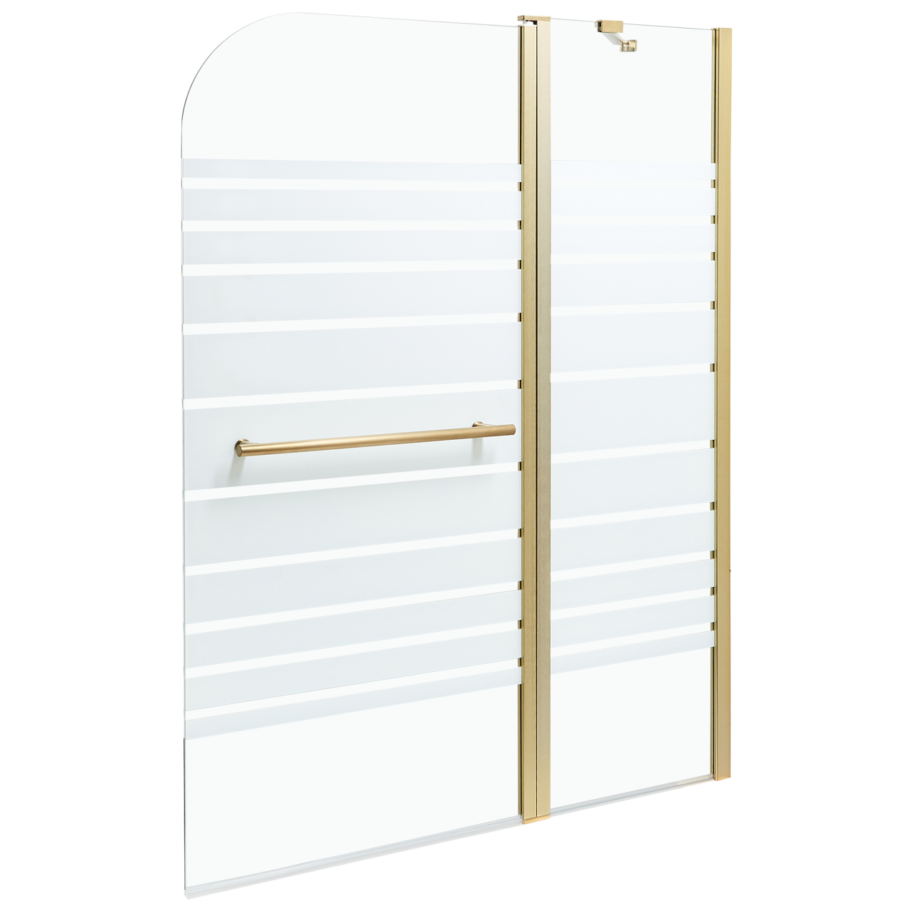 Perete de duș TUAPI 140 x 120 cm Auriu [2]