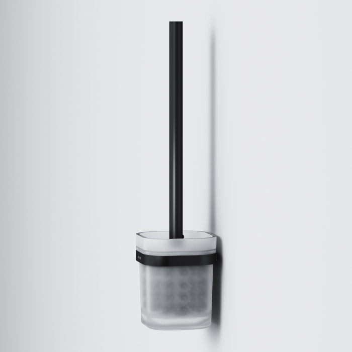 Perie WC AM.PM Func A8F33322, suspendat, metal + sticla mata, finisaj negru mat [3]