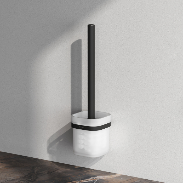 Perie WC AM.PM Func A8F33322, suspendat, metal + sticla mata, finisaj negru mat [2]