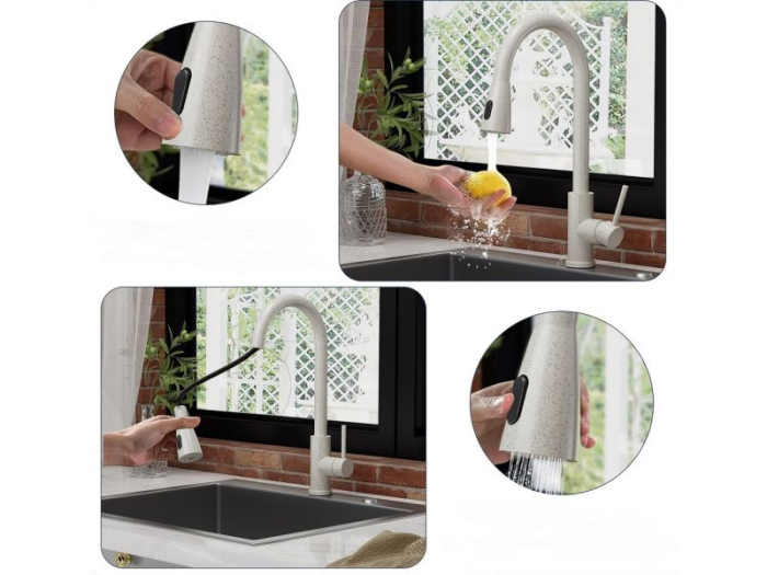 PRIMROSE BLACK MATT - PULL-OUT HEAD WITH SHOWER [4]