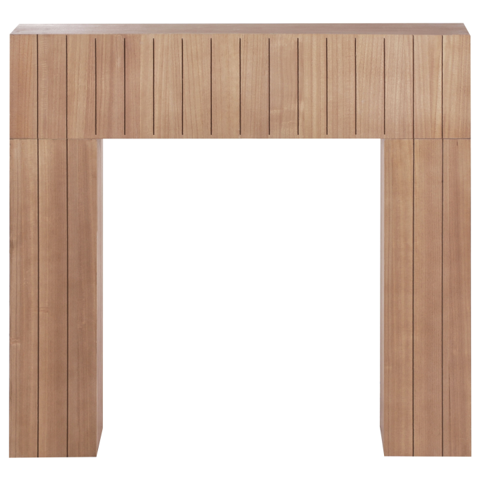 Fireplace frame BUNBURY Light brown [2]