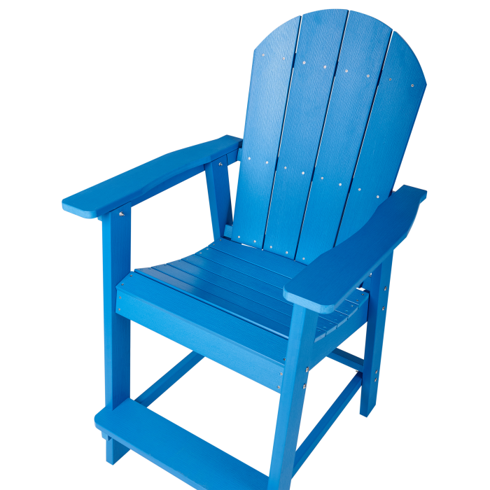 Garden bar chair ADIRONDACK Synthetic material Blue [6]