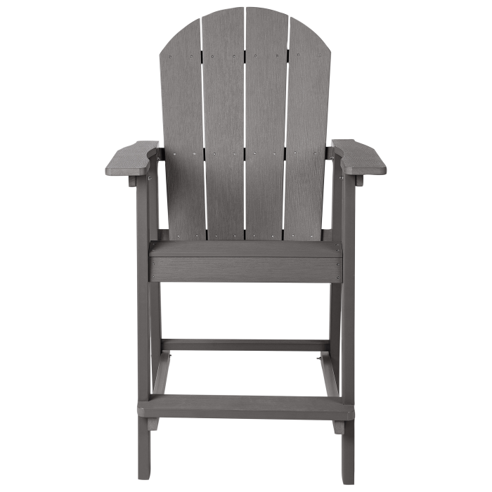 Chair garden bar stool ADIRONDACK Synthetic material Dark grey [4]