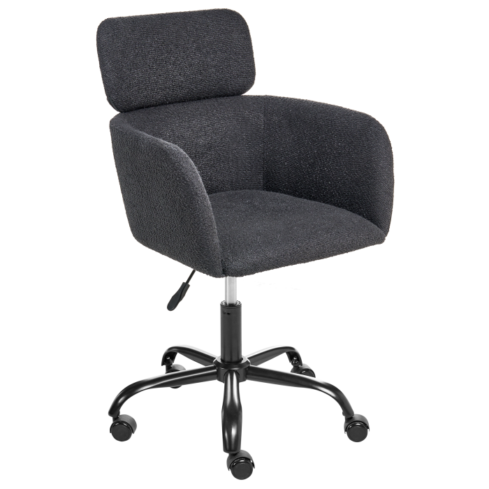 Office chair ALENA Boucle Black [2]