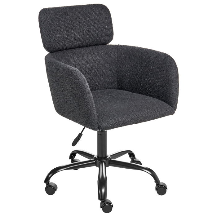 Office chair ALENA Boucle Black [5]
