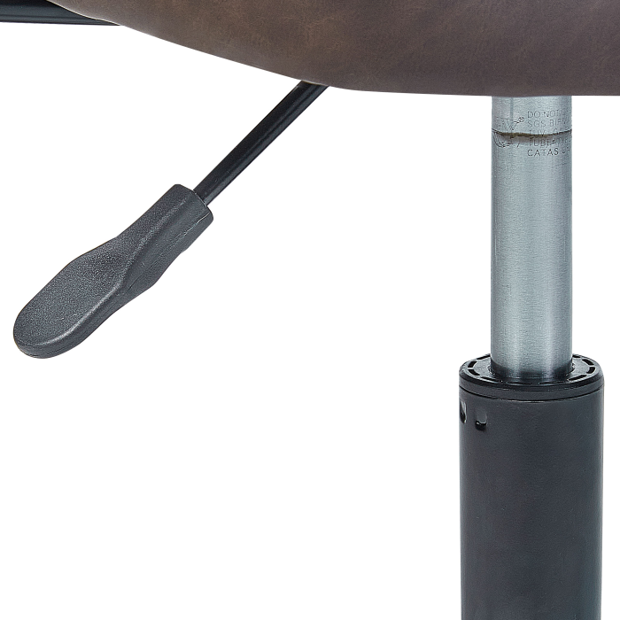 Scaun de birou ALGERITA Piele ecologică Maro închis [8]