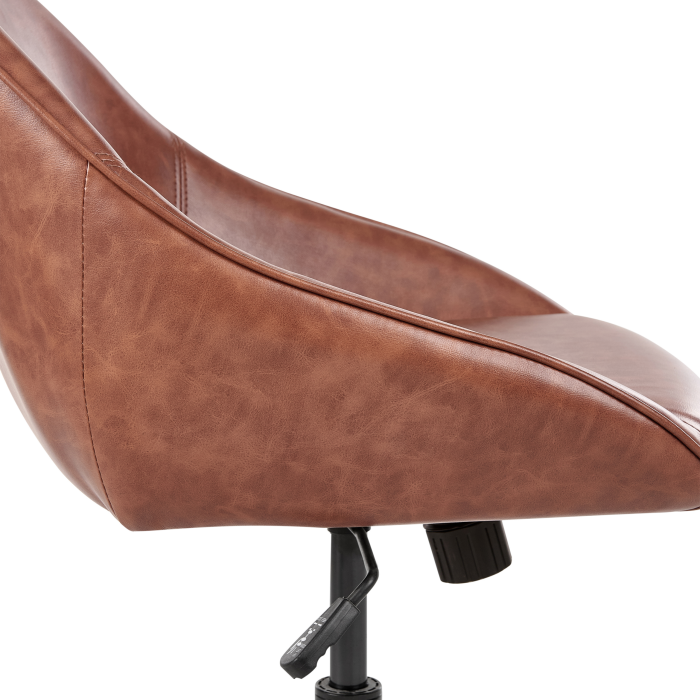 Scaun de birou BARDSDALE Piele ecologică Maro [7]