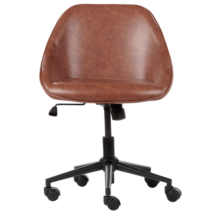 Scaun de birou BARDSDALE Piele ecologică Maro [6]