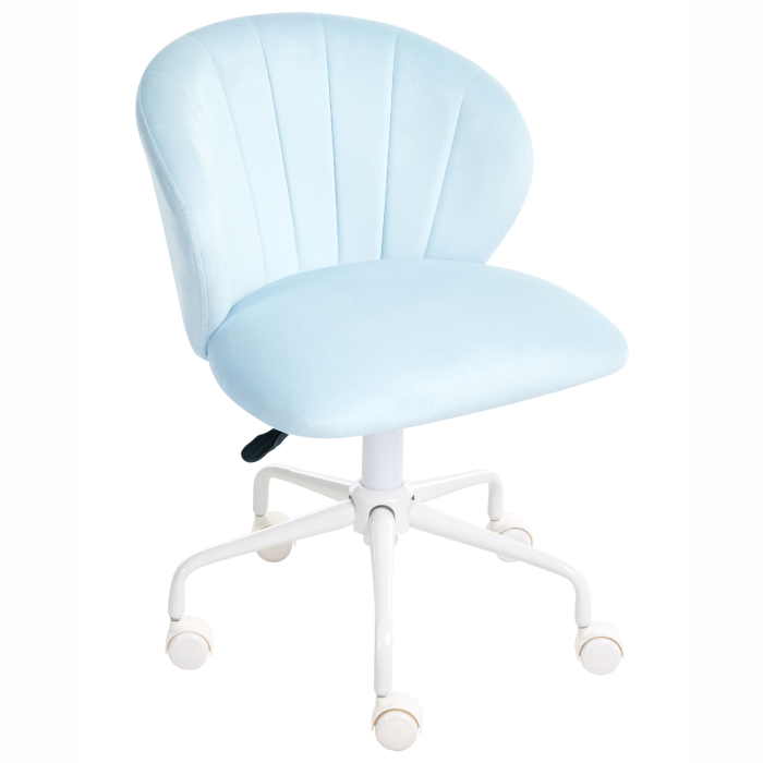 CHEERFUL office chair Velvet Light blue [4]
