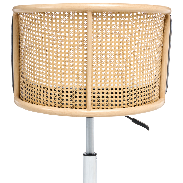 Scaun de birou ELKHART Piele ecologică Negru [6]