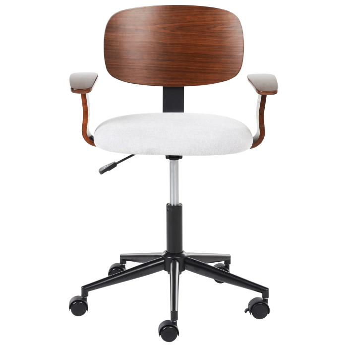 Office chair GUNNISON Synthetic linen Light Grey [4]