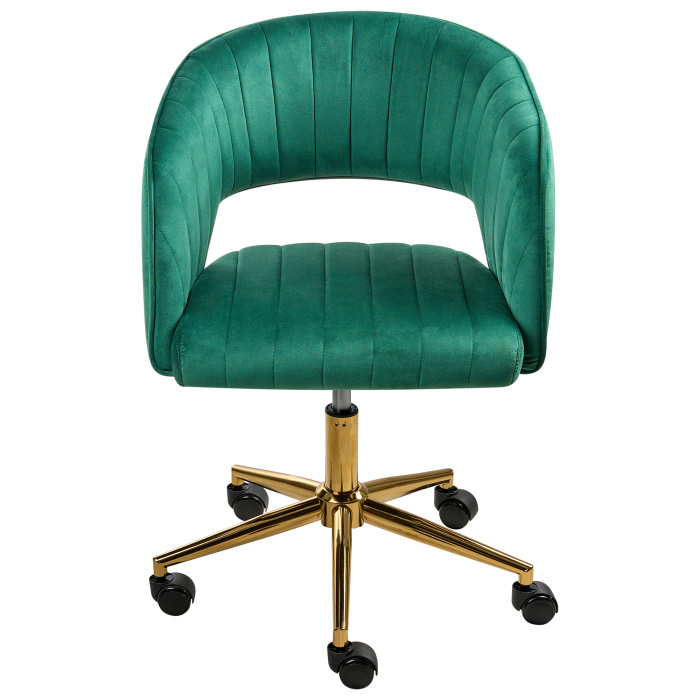 Office Chair KATONAH Velvet Green [4]