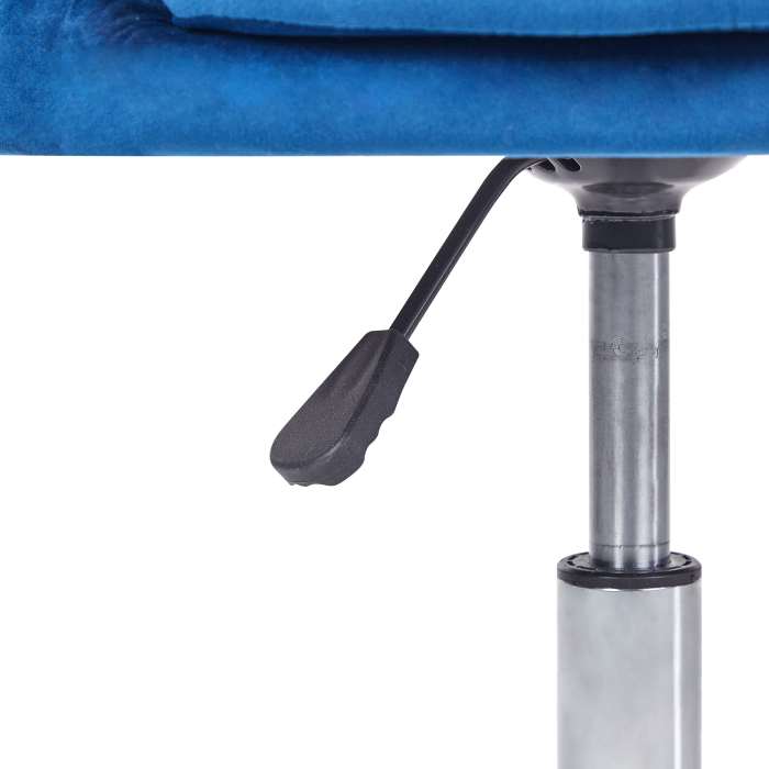 Scaun de birou MONTICELLO Catifea Albastru [7]