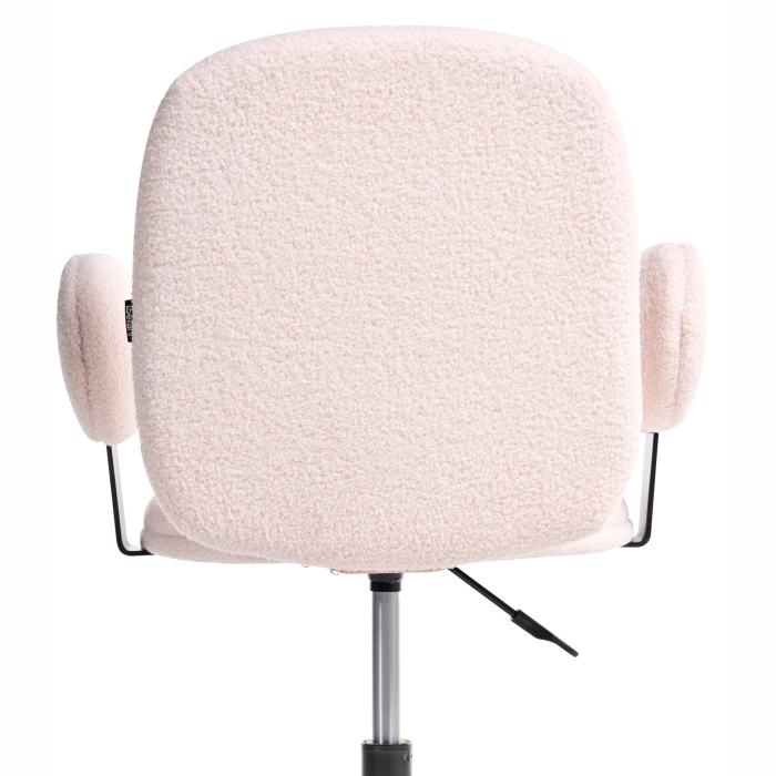 Scaun de birou MORAGA Boucle Roz pastel [8]