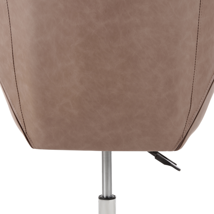 Office chair NEWDALE Eco-leather Light Brown [9]