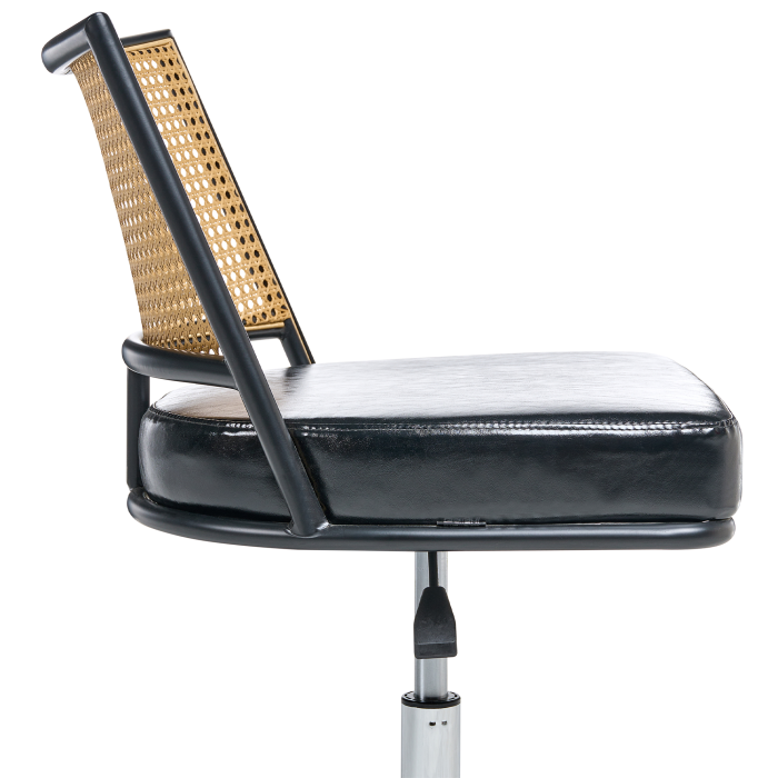 Scaun de birou NOME Piele ecologică Negru [5]