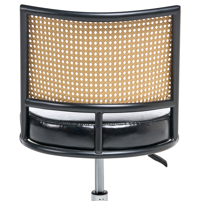 Scaun de birou NOME Piele ecologică Negru [6]