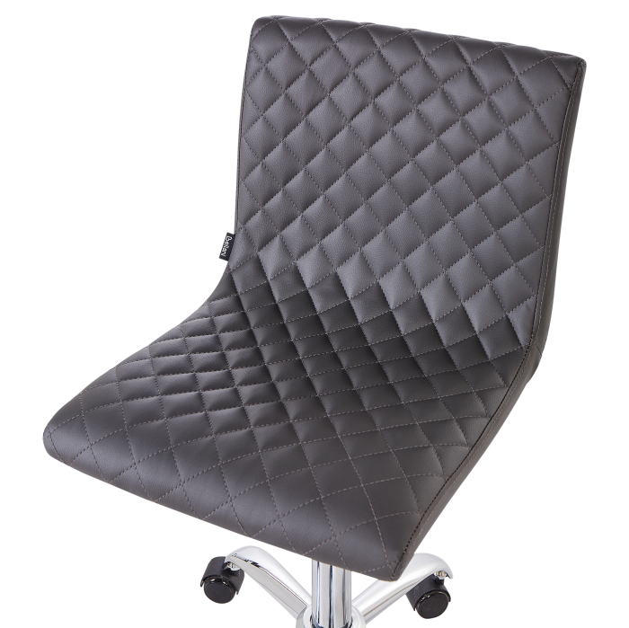 Scaun de birou ORLANDO Piele ecologică Gri închis [6]