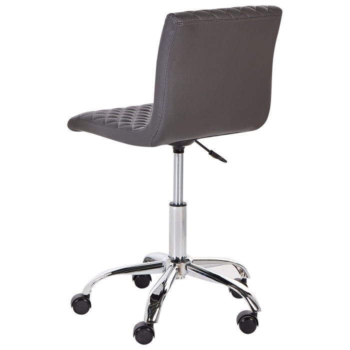 Scaun de birou ORLANDO Piele ecologică Gri închis [5]