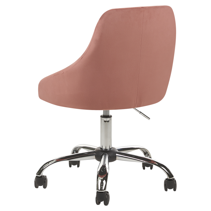 Office Chair PARRISH Velvet Pastel Pink [5]