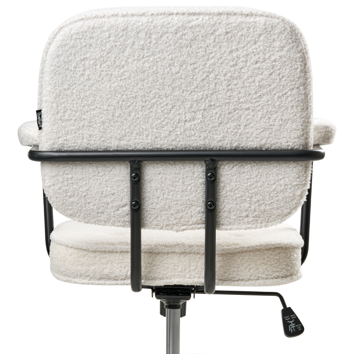 Scaun de birou PAWNEE Boucle Alb-murdar [7]