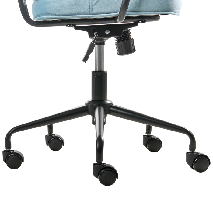 PAWNEE Office Chair Velvet Light Blue [9]