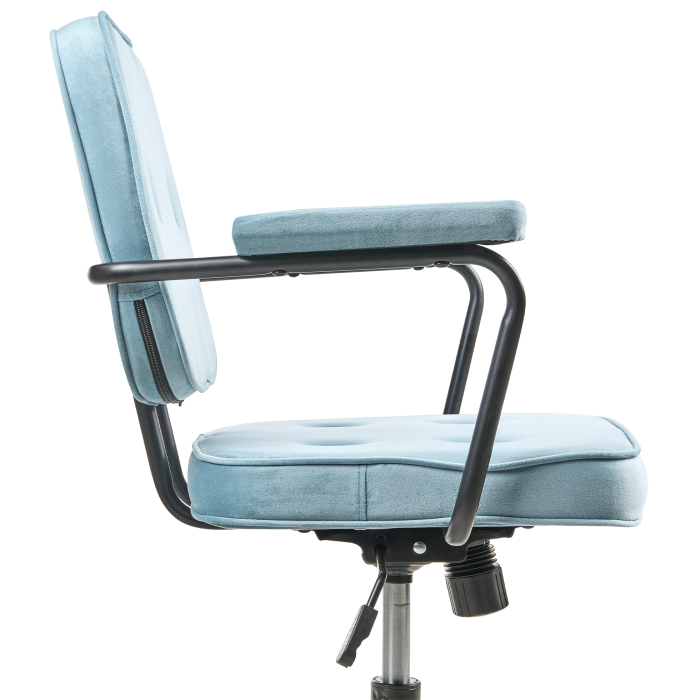 PAWNEE Office Chair Velvet Light Blue [5]