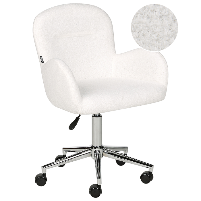 Office chair PRIDDY Boucle Off-white [2]