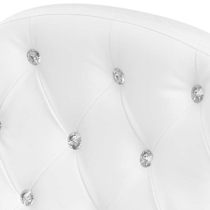 Scaun de birou PRINCESS Piele ecologică Alb [8]