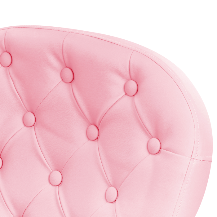 Scaun de birou PRINCESS Piele ecologică Roz [8]