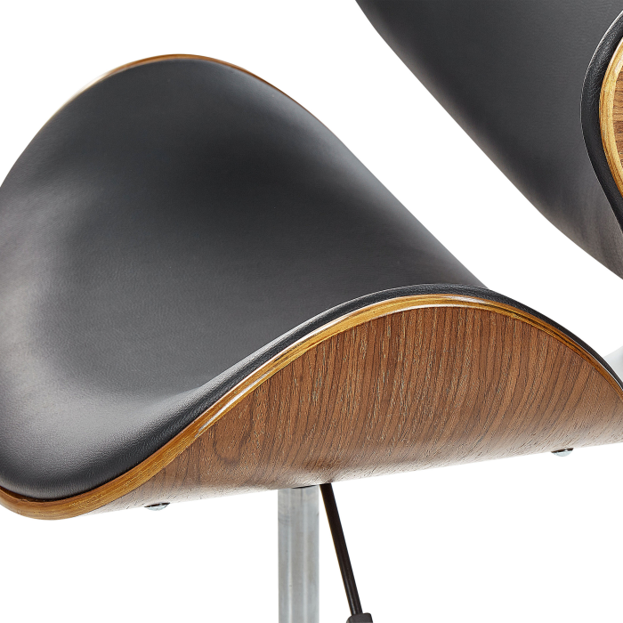 Scaun de birou ROTTERDAM Piele ecologică Negru [7]