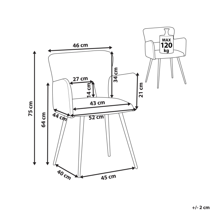 Office chair SANILAC Boucle Dark green [3]