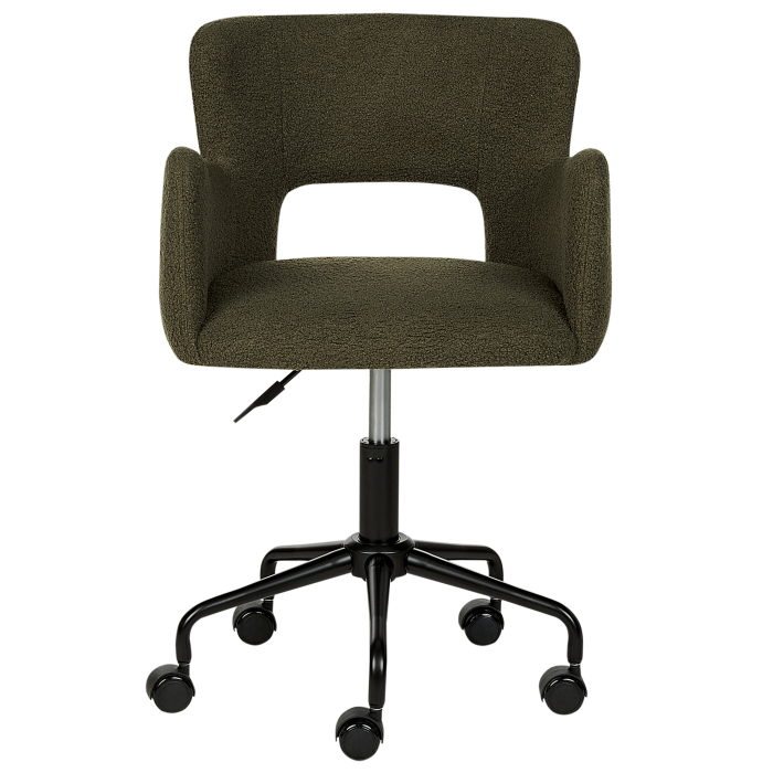 Office chair SANILAC Boucle Dark green [5]