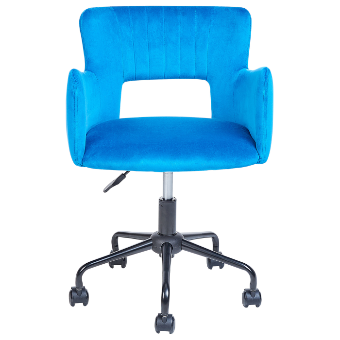 Office chair SANILAC Velvet Blue [4]