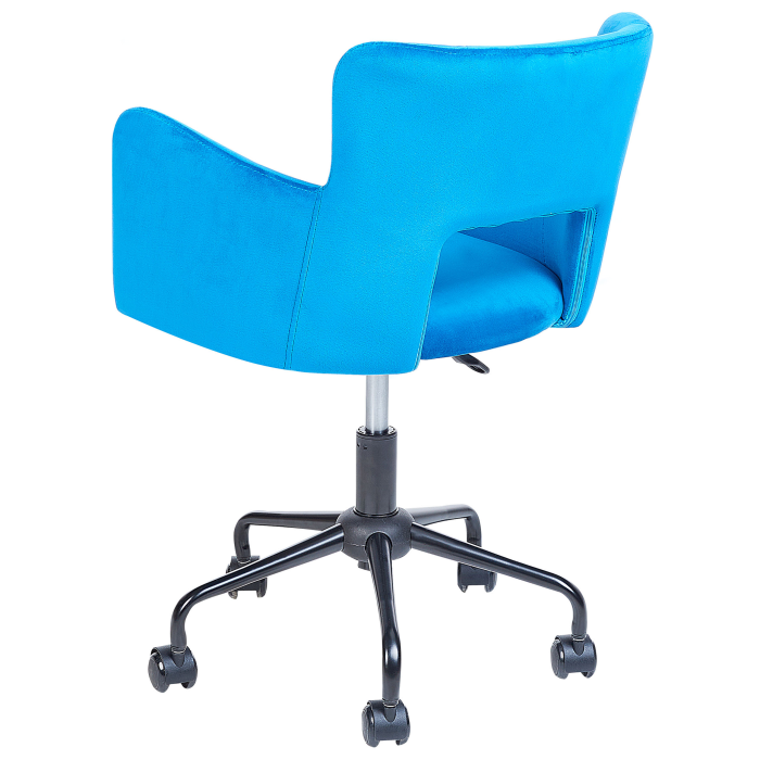 Office chair SANILAC Velvet Blue [6]