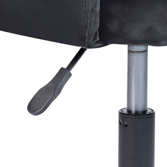 Scaun de birou SANILAC Catifea Negru [8]