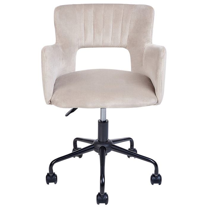 Office chair SANILAC Velvet Taupe [4]