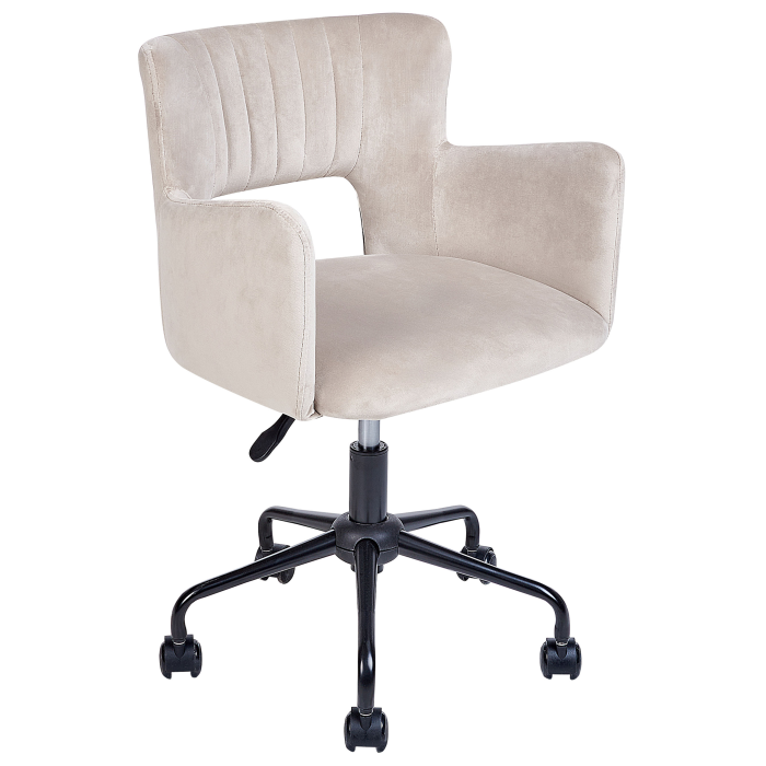 Office chair SANILAC Velvet Taupe [5]