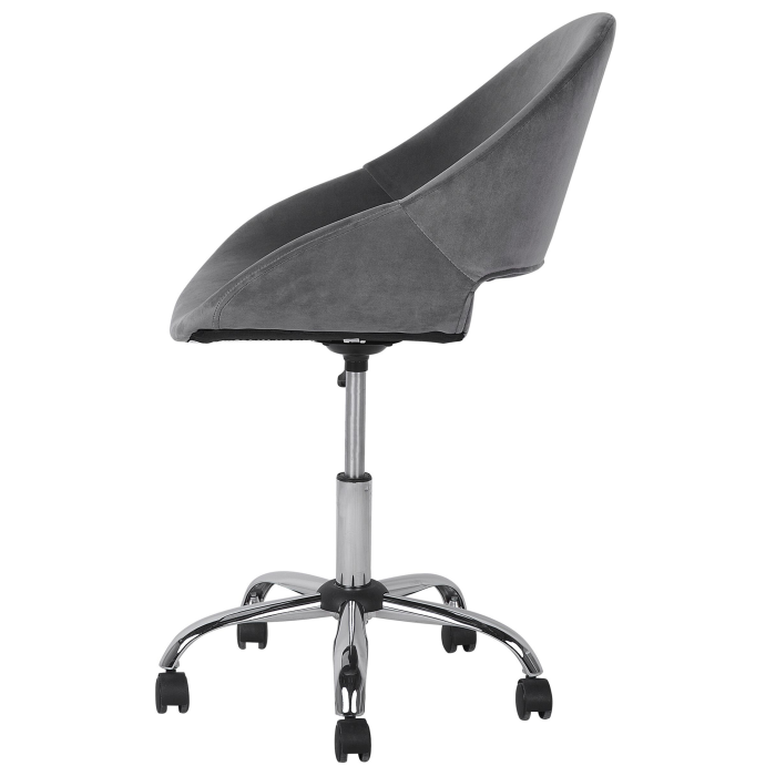 Office chair SELMA Velvet Grey [5]
