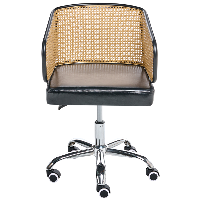 Scaun de birou TUCSON Piele ecologică Negru [4]