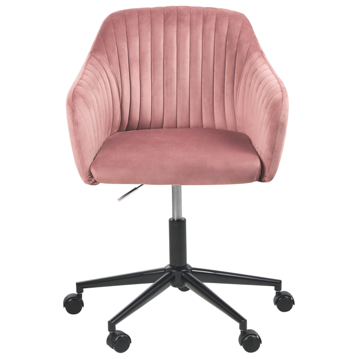 Office Chair VENICE Velvet Pink [5]